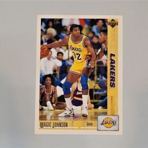 1991-92 Upper Deck Magic Johnson Los Angeles Lakers Basketball Card #67